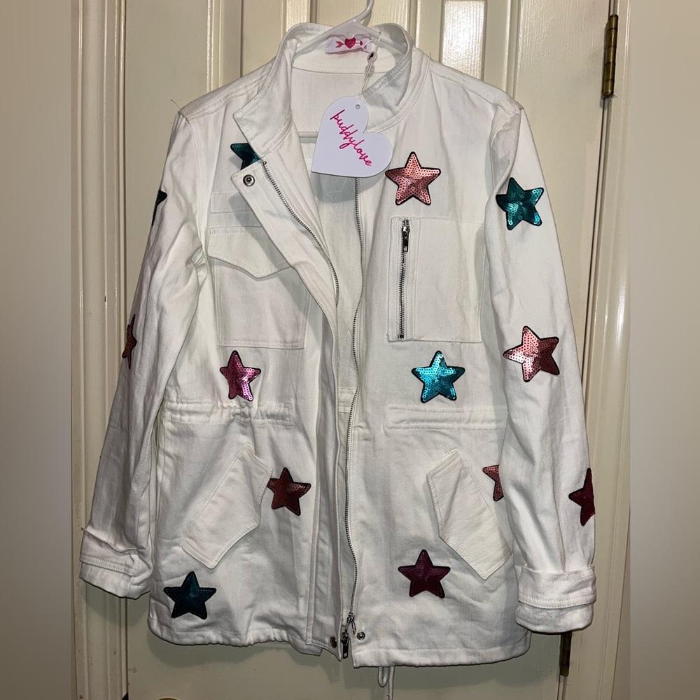 Buddy Love Alyssa Cargo Jacket- pastel
